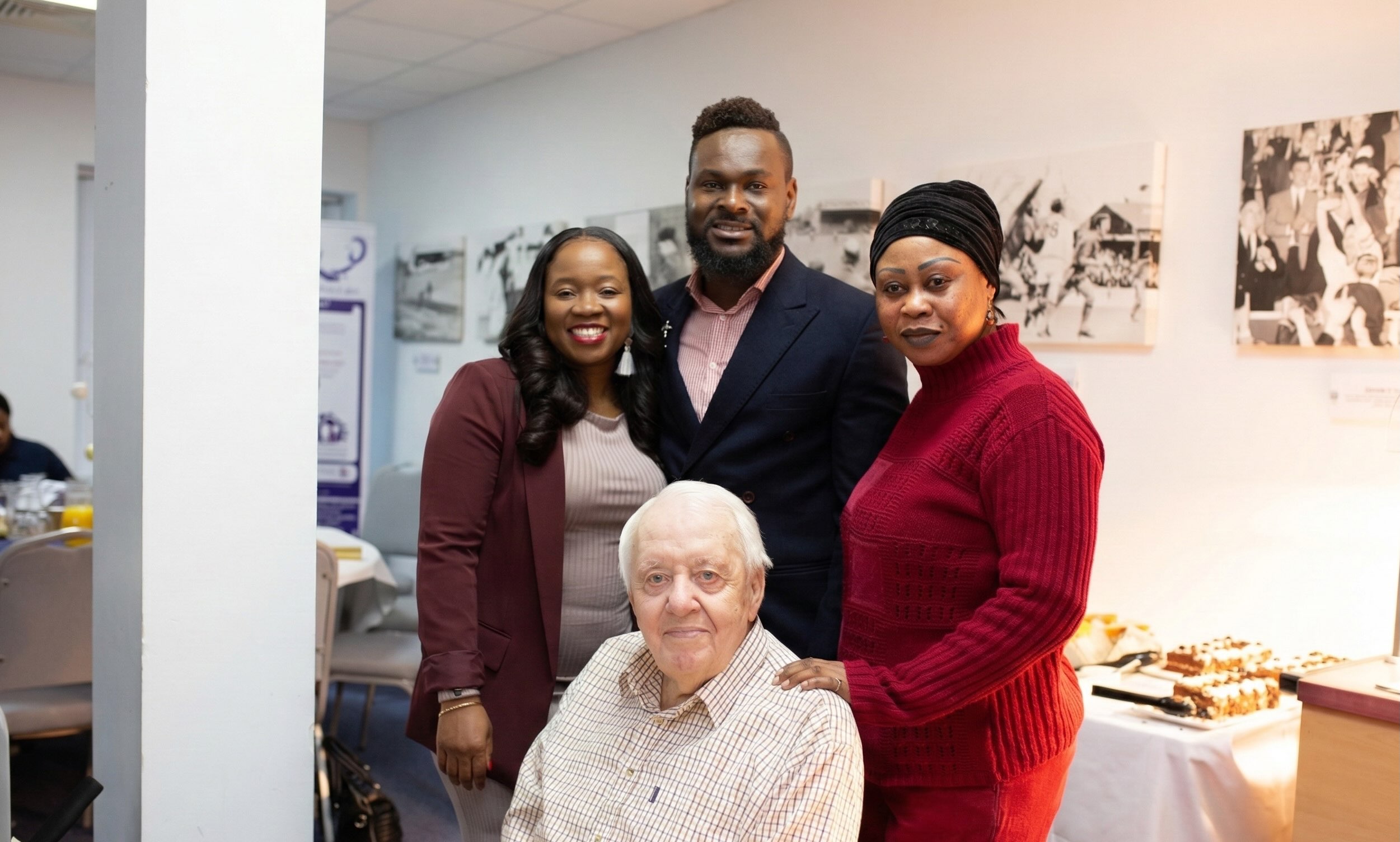 3HA Care clients and team in a warm, welcoming setting